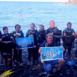 Project Aware environmental action dive against debris on Bali Indonesia