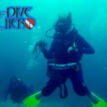 PADI open water scuba diver doing Project Aware dive against debris in Indonesia for fun and environmental activism