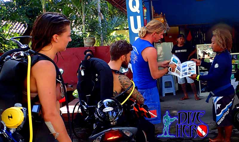 Educate divers about Project Aware dive against debris on Bali Indonesia